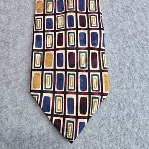 Vintage Phillip Stewart Portland Geometric Patterned Men's Silk Tie